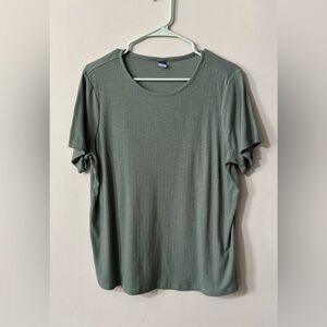 Large Old Navy sage green Luxe short sleeve top